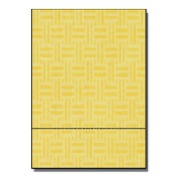 Perforated at 3-2/3 Check Paper Yellow 8-1/2x11 24lb 500/pkg