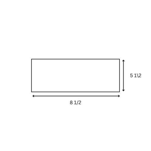 5-1/2x8-1/2 Blank Golf Cart Signs 1-up 80lb/216g Cardstock 500 signs/pkg