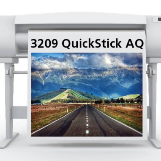 SIHL 3209 QuickSTICK Adhesive Backed Fabric 7mil 42in x 100ft 2in/core (AQU) 1/case