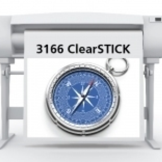 SIHL 3166 ClearSTICK Adhesive Clear Film 2mil 24in x 75ft 3in/core 1/case