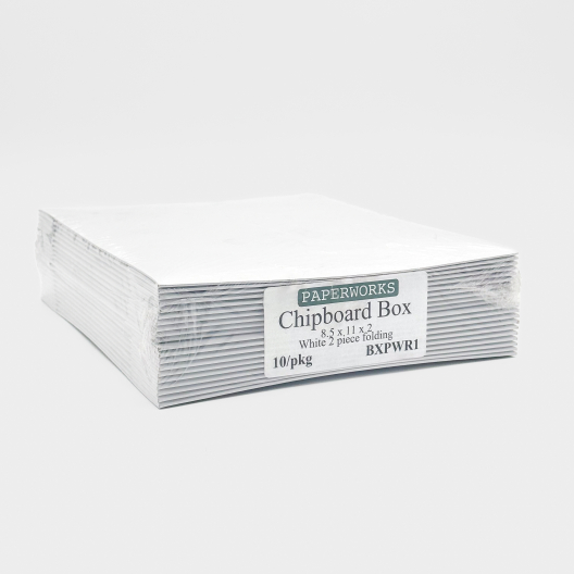 Chipboard Box 8-1/2 x 11 x 2