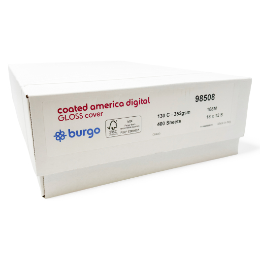 Coated America Digital Gloss 130lb/351g Cardstock 18x12 400/case