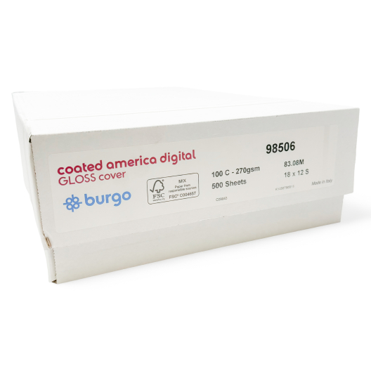 Coated America Digital Gloss 100lb/271g Cardstock 18x12 500/case