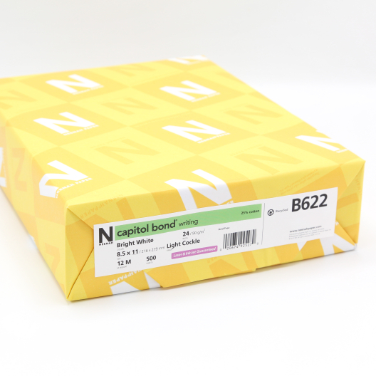 Capitol Bond 8-1/2x11 24lb Light Cockle Finish 500/pkg