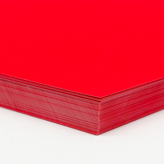 KernowPrint Pro Vivid Safety Red Polyester 5mil/165g 8-1/2x11 100/pkg
