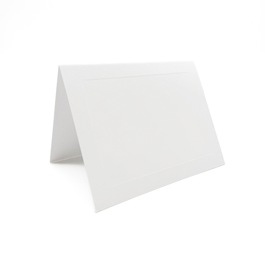 Baronial Panel Foldover White 4Bar (4-7/8x7) 250/box