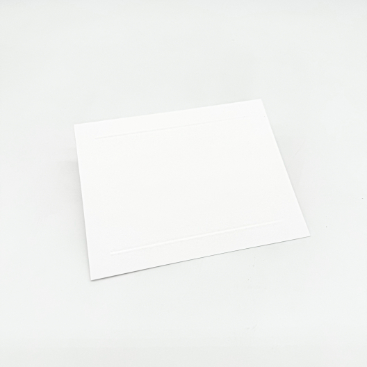 Baronial Panel Card White 4Bar (3-1/2x4-7/8) 250/box