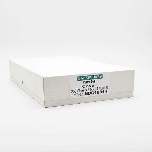 Paperworks Coated Dull 100lb/271g Cardstock 8-1/2x14 250/pkg