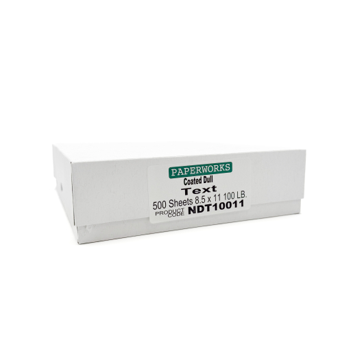 Paperworks Coated Dull 100lb/148g Paper 8-1/2x11 500/pkg