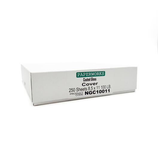 Paperworks Coated Gloss 100lb/271g Cardstock 8-1/2x11 250/pkg