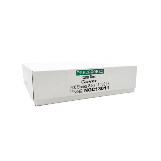  Paperworks Coated Gloss 130lb/351g Cardstock 8-1/2x11 200/pkg