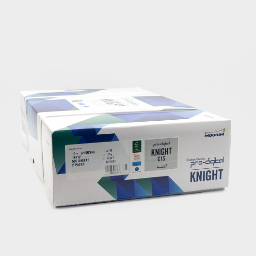 Knight Pro-Digital Semi-Gloss Coated 1-side Cover 18x12 10pt/210g 500/case