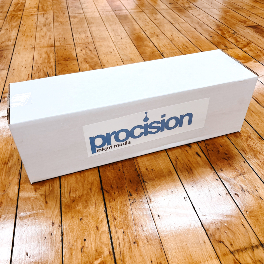 Procision 203 Gloss White Vinyl 3.4mil w/Clear Permanent Adhesive 20in x 100ft Roll