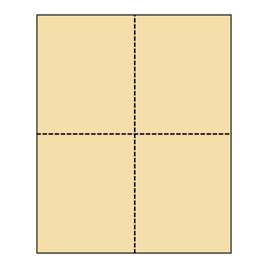 Postcards 4up Ivory 1000/pkg