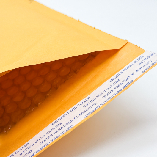 #0 Bubble Mailer Brown Kraft 6x9 Peel & Seal Closure 25/box