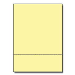  Perforated at 3-1/2 Bristol Cover Yellow 8-1/2x11 67lb 250pk 