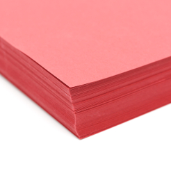  CLOSEOUTS Basis Premium Cover 8-1/2x11 80lb Red 100/pkg 